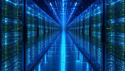 Aisle Through Server Farm