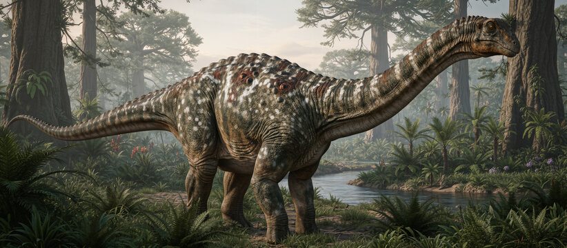 Aegyptosaurus baharijensis, a titanosaur sauropod dinosaur that lived in the Late Cretaceous period