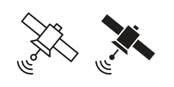 Satellite icon for your website design, logo, app, UI. EPS10