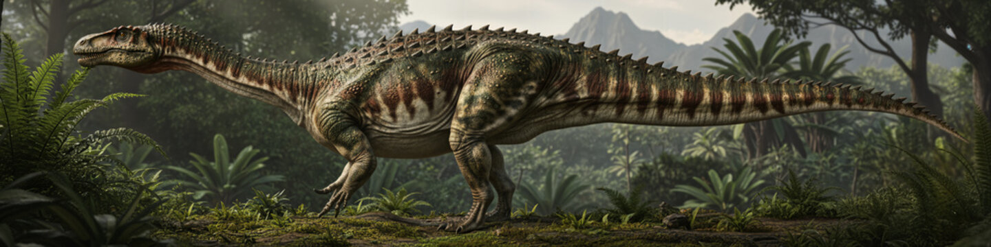 The sauropodomorph Aardonyx celestae in Early Jurassic South Africa in lush woodland