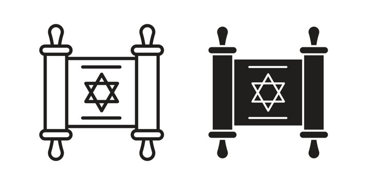 Scroll Torah icon for your website design, logo, app, UI. EPS10
