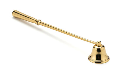 Golden Bell with Handle Elegant and Decorative Object, Perfect for Announcements
