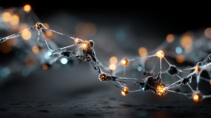 Highly detailed digital visualization of molecular structure showcasing nanotechnology, futuristic science, scientific research, innovative chemistry, and advanced materials