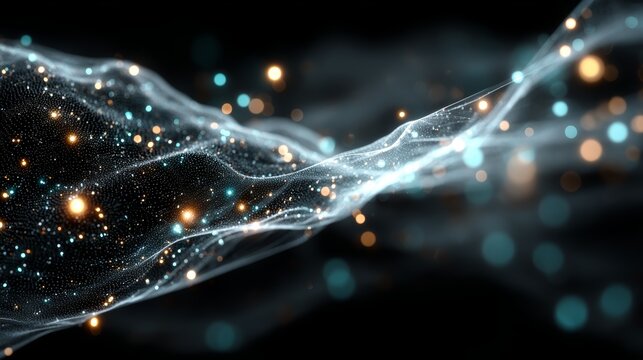 Futuristic digital network visualization showcasing advanced connectivity, innovative technology, data transfer, cyber security, virtual environments, and modern electronic communication systems