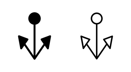 Anchor icon symbol for apps and websites. Anchor sign and symbol. Anchor marine icon.