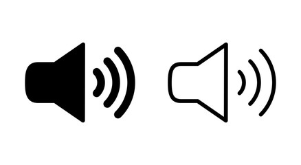 Speaker icon symbol for apps and websites. volume sign and symbol. loudspeaker icon. sound symbol