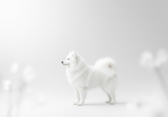 dog on white background
