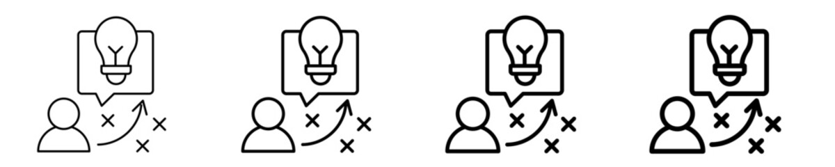 Innovation Strategy  Icon Set Different Style Collection
