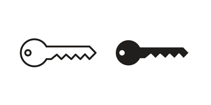 key icon for template. Icon vector graphic set
