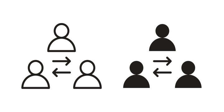 Mediator icon for template. Icon vector graphic set