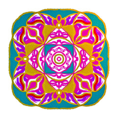 colorful mandala pattern design 