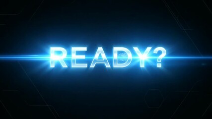 Are you ready for the future? Modern metallic title motion graphic