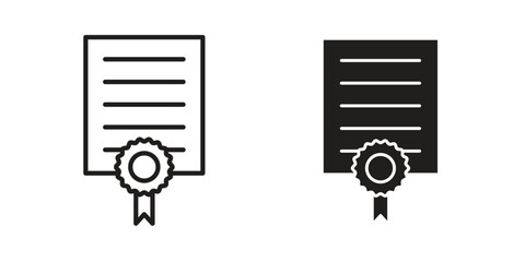 Patented icon in filled, thin line, stroke style for website and apps