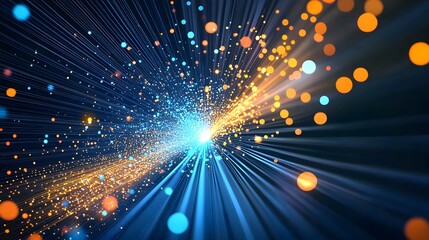 Fototapeta premium High-speed internet data flow