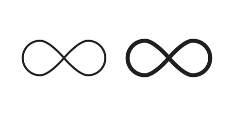 Infinity icon designs collection for mobile, ui, web.