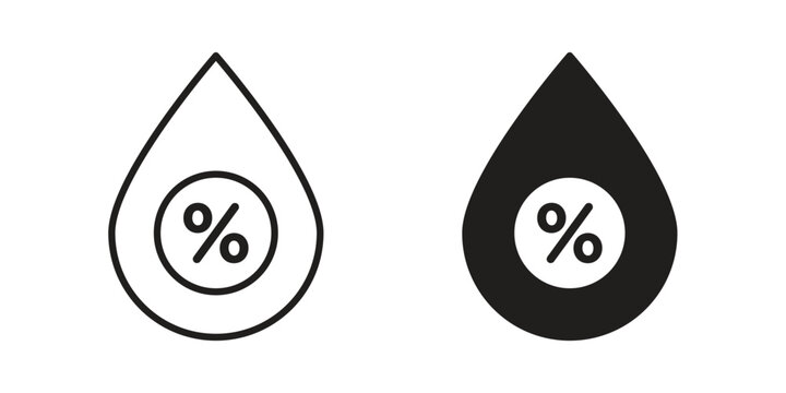 Humidity icon designs collection for mobile, ui, web.