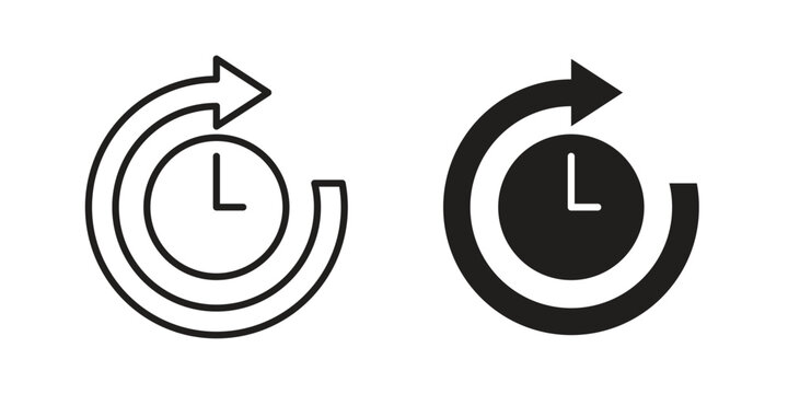 Past time icon designs collection for mobile, ui, web.