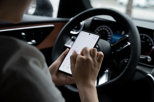 Woman using her Cellphone 