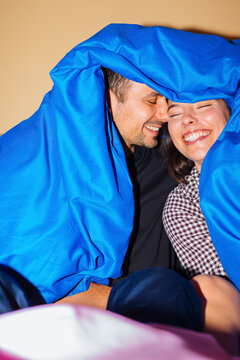 Cuddling in bed