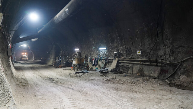 Tunnel Construction: Machinery, Equipment, and Distant Loader
