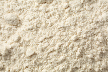 A top down view of a pile of gluten-free flour, as a background.