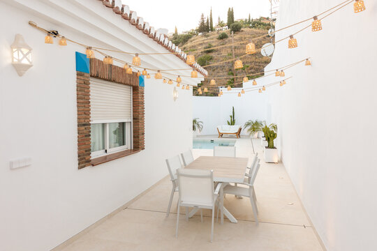 image of a swimming pool in a modern house