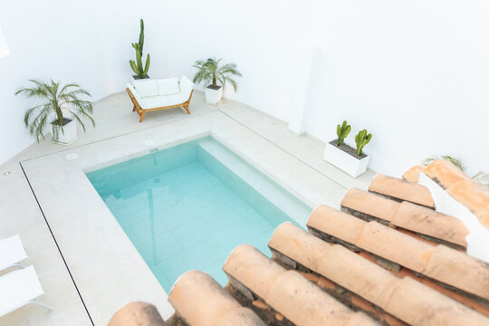 image of a swimming pool in a modern house