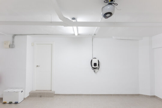 an electric car charging base