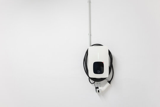 an electric car charging base