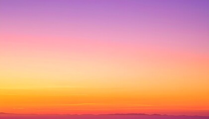 Gradient sky at sunset with mountains