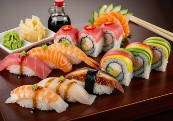 Image of sushi on a plate   