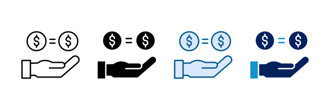 Profit Point Icon Set Multiple Style Collection