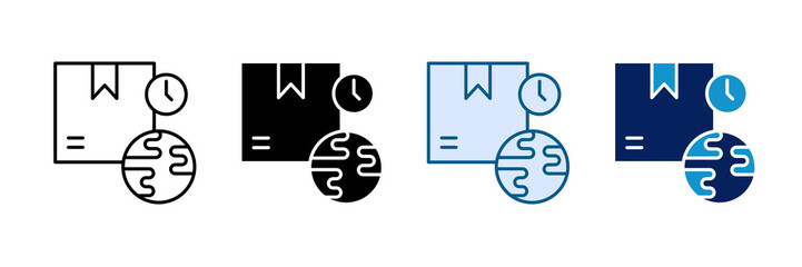 Obraz premium International Shipping Icon Set Multiple Style Collection