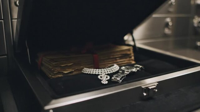 Unlocking security accessing wealth in a bank vault financial district photography interior close-up investment strategy