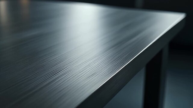 Brushed metal surface with a diagonal textured pattern