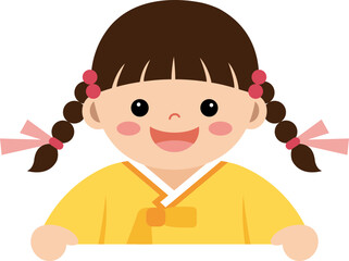 한복을 입은 여자아이