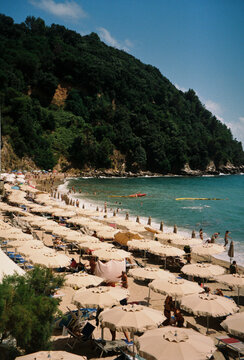 Beach Day at Fetovaia, Elba Island, Italy  
