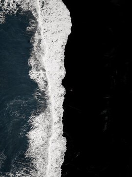 Waves on Black Sand Beach