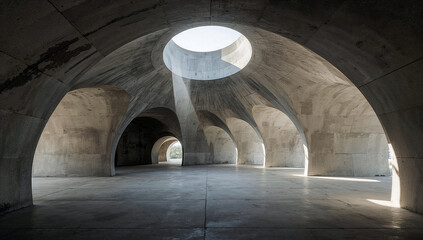 Awe inspiring minimalist arched openings with serene lighting