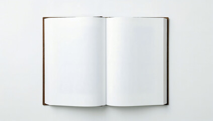 Open book with blank pages ready for exploration