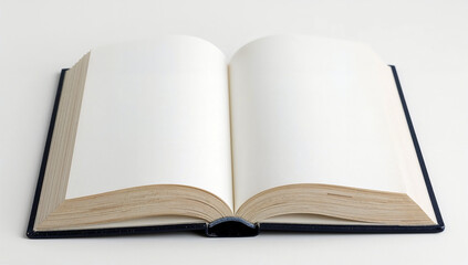 Open book with blank pages invites new story