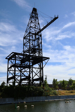 Industrial structure near Lachine's canal, Montreal