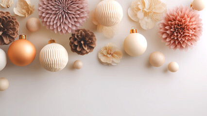 ニュアンスカラーなオーナメント