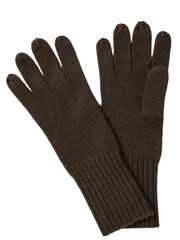 Brown knitted gloves for winter wear isolated on white background, perfect for cold weather. isolated on transparent background