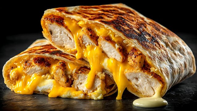 Craving a Cheesy Chicken Crunchwrap? This mouthwatering tex-mex delight is calling your name! Perfect for food blogs, quick eats, and tasty temptations