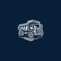 Car truck logo style icon design template vector illustration