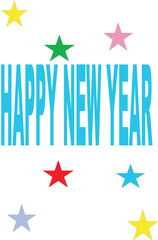 new year greeting vector illustration