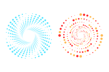 Dotted Spiral Vortex with Hypnotic  Swirl, Abstract Circular Motion and Minimal Optical Illusion Design