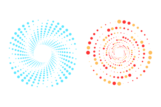 Dotted Spiral Vortex with Hypnotic Swirl, Abstract Circular Motion and Minimal Optical Illusion Design