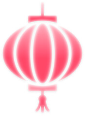 Obraz premium Pink soft blur Red Lantern light for Lunar New Year 2026